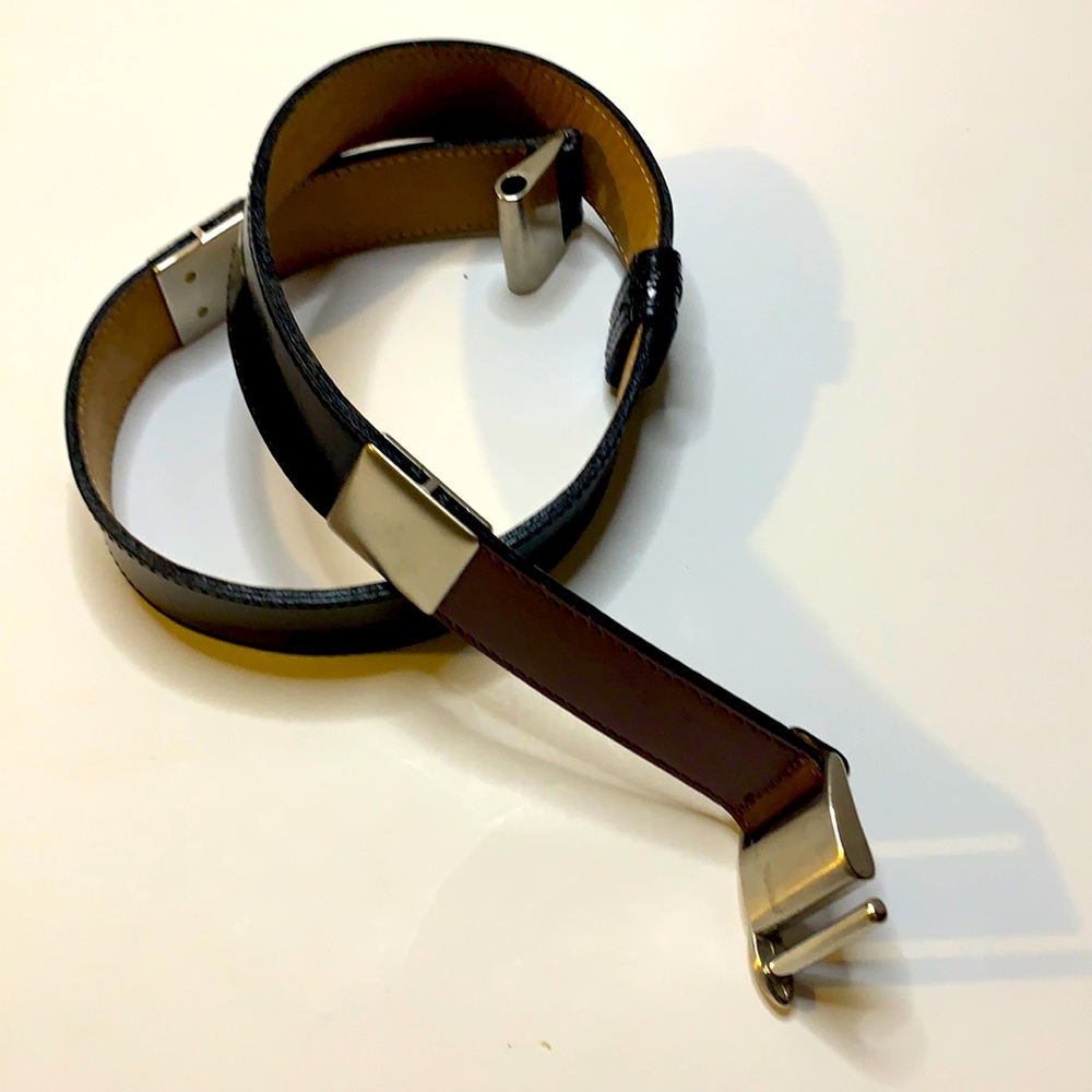 Streets Ahead Leather color block belt - 30in L